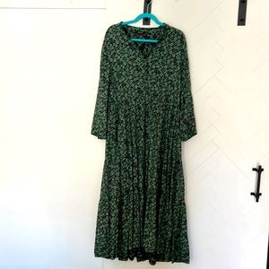 Madewell Floral Prairie Dress